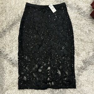 Black sparkly skirt